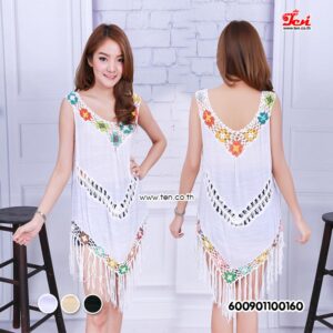 เสื้อถักโครเชต์ต่อดอก-600901100160