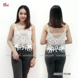 เสื้อลูกไม้แขนกุด