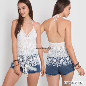 Tops Crochet - เสื้อถักไหมพรม สไตล์โบฮีเมี่ยน-560606020150