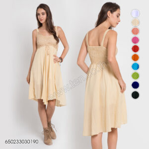 Midi Dresses with crochet -มินิเดรสถักโครเชต์-650233030190