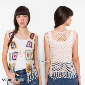 Floral Crochet Vest-เสื้อกั๊กโครเชต์ลายดอก-550301020130