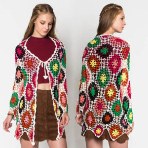 Crochet Sweater Cover Up - เสื้อคลุมสไตล์โบฮีเมี่ยน -570801290250