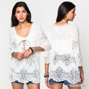 Alternative view of Bohemian Lace Blouses - เสื้อลูกไม้สไตล์โบฮีเมี่ยน-600101010180
