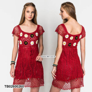 Crochet MINI Dresses มินิเดรสถักโครเชต์-TB02600260