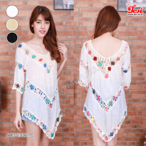 Bohemian Crochet top -เสื้อถักโครเชต์สไตล์โบโฮชิค-600701030170