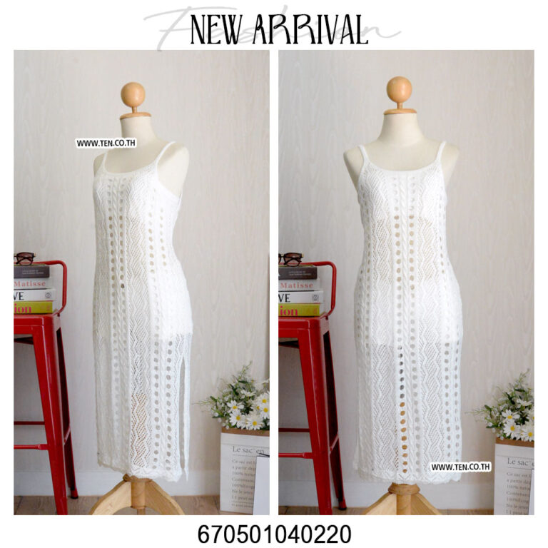 Jennica Crochet See Through Sleeveless Maxi Dress main image 0