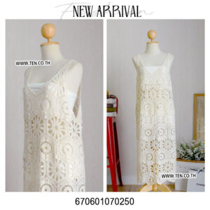 Floral pattern summer bohemian lace dress