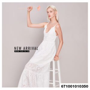 Casual white maxi dress for weekend outings