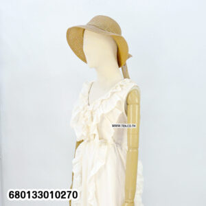 Romantic white ruffle maxi dress for summer with soft layered design
