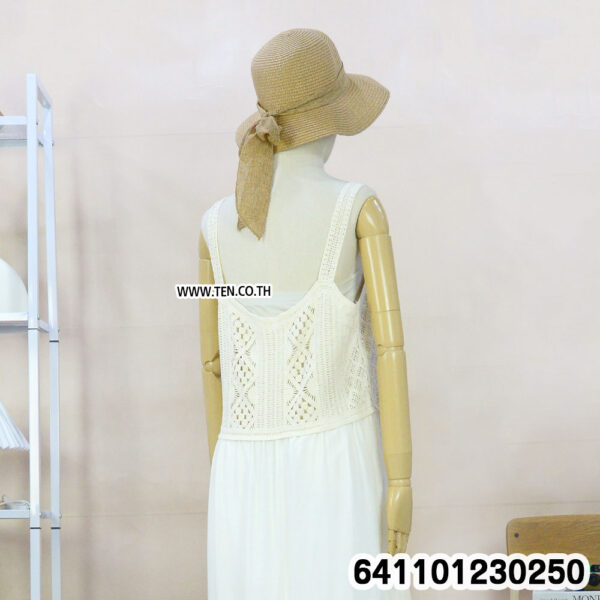 เดรสยาวถักไหมพรมปักลายดอกไม้ - 641101230250 - Image 5