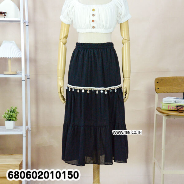 กระโปรงผ้าพริ้ว แต่งอุปกรณ์น่ารัก – 680602010150 - Image 5