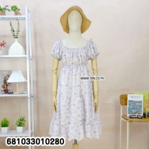 romantic pastel floral dress styling guide for summer fashion with soft floral fabric and ruffled sleeve