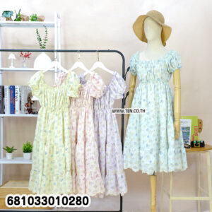 pastel floral midi dress collection for romantic summer look