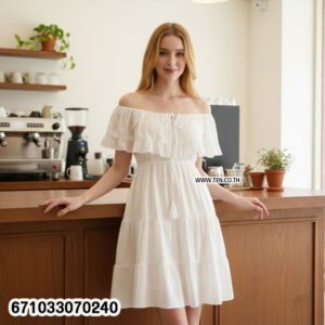 Alternative view of Romantic Off-Shoulder Summer Dress | เดรสเปิดไหล่ซัมเมอร์สไตล์หวาน-671033070240