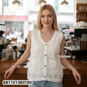 Timeless Butterfly Lace Layer Vest เสื้อกั๊กลูกไม้ผีเสื้อ สำหรับเลเยอร์ลุคคลาสสิก-681101360160