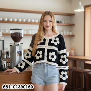 Romantic pastel flower dress women with soft floral print