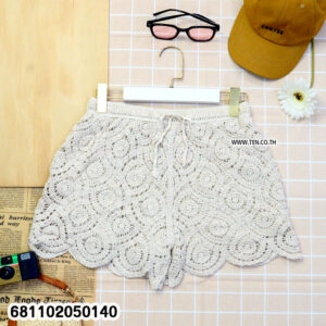easy fit crochet lace short pants women summer