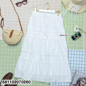 Graceful Tiered Lace Summer Skirt กระโปรงลูกไม้ระบายลุคซัมเมอร์เรียบหรู-681102070260