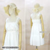 White Ruffle Strap Mini Dress เดรสสั้นสายระบายสีขาว-681233020220