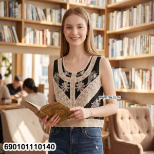 cotton boho embroidered sleeveless top free size relaxed fit everyday wear