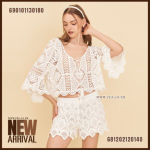 white cotton crochet boho lace top free size relaxed fit breathable everyday summer wear