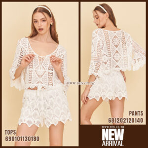 white cotton crochet boho lace top free size relaxed fit breathable everyday summer wear