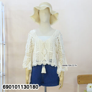 white cotton crochet boho lace top free size relaxed fit breathable everyday summer wear