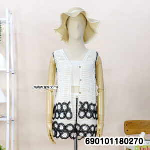 women boho crochet cotton set breathable summer beachwear resort fashion style