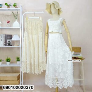 Layered Lace Gypsy Maxi Skirt กระโปรงยิปซีลูกไม้เลเยอร์ทรงยาว-690102020370