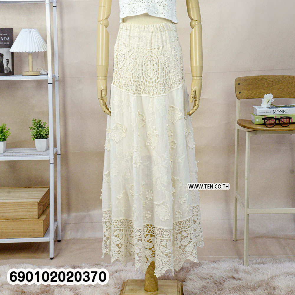 Layered Lace Gypsy Maxi Skirt กระโปรงยิปซีลูกไม้เลเยอร์ทรงยาว-690102020370 - Image 5