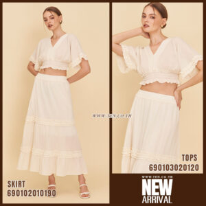 Alternative view of Crochet Floral Mesh Vest Top-เสื้อสม็อคซัมเมอร์ ลุคละมุน-690103020120