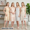 women pastel floral cotton cami dress breathable summer casual beachwear style