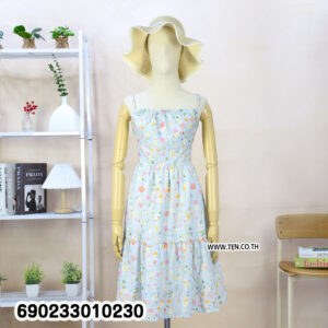 women pastel floral cotton cami dress breathable summer casual beachwear style
