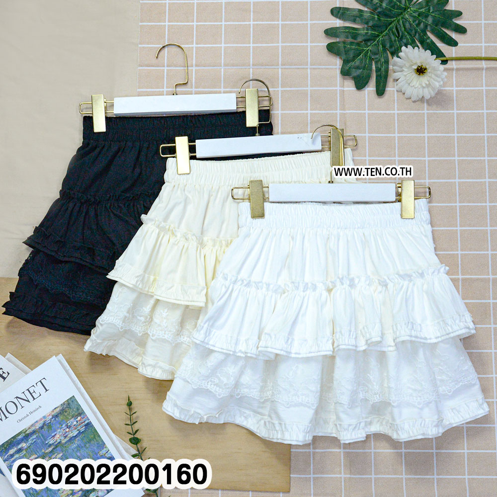 cotton tiered ruffle mini skirt free size relaxed fit breathable everyday summer wear