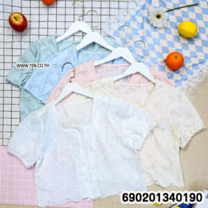 Korean Cute Lace Blouse เสื้อเบลาส์ลูกไม้น่ารัก สไตล์เกาหลี - 690201340190