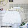 white cotton crochet shorts free size elastic waist breathable boho summer relaxed fit