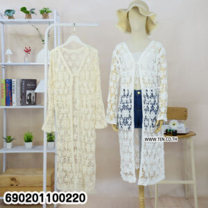 Elegant Lace Knit Cardigan เสื้อคลุมถักลูกไม้ ลุคเรียบหรู-690201100220