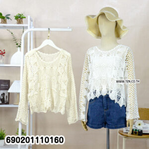 Soft Crochet Fringe Top เสื้อโครเชต์แต่งชายพู่ ลุคนุ่มละมุน-690201110160
