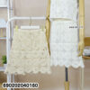 Scalloped Hem Crochet Skirt with Drawstring-กระโปรงโครเชต์ชายระบาย แบบเชือกผูกเอว-690202040160