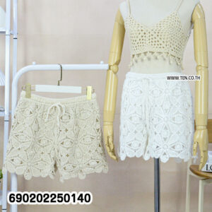Boho Crochet Knit Shorts กางเกงขาสั้นถักโครเชต์ สไตล์โบโฮ-690202250140