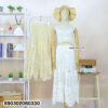 Vintage crochet cotton maxi skirt women style with breathable handmade lace texture and flowing resort silhouette