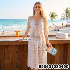 Alternative view of Coastal Breeze Crochet Resort Dress  เดรสโครเชต์รีสอร์ทลุคชายทะเล - 690601020490