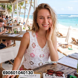 Alternative view of Korean Style Crochet Floral Vest เสื้อกั๊กโครเชต์ลายดอกไม้ สไตล์เกาหลี - 690601040130