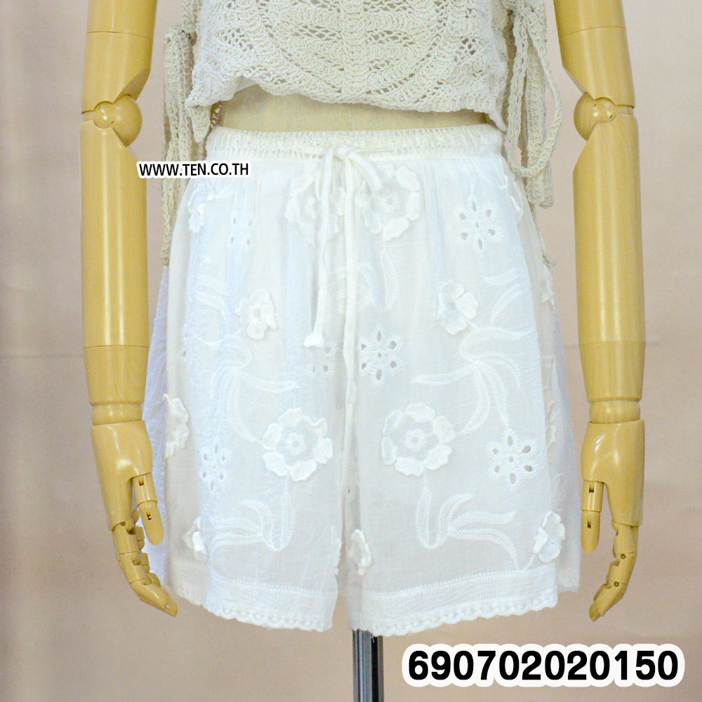 Floral Embroidered Boho Shorts กางเกงขาสั้นปักดอกไม้สไตล์โบโฮ - 690702020150 - Image 4