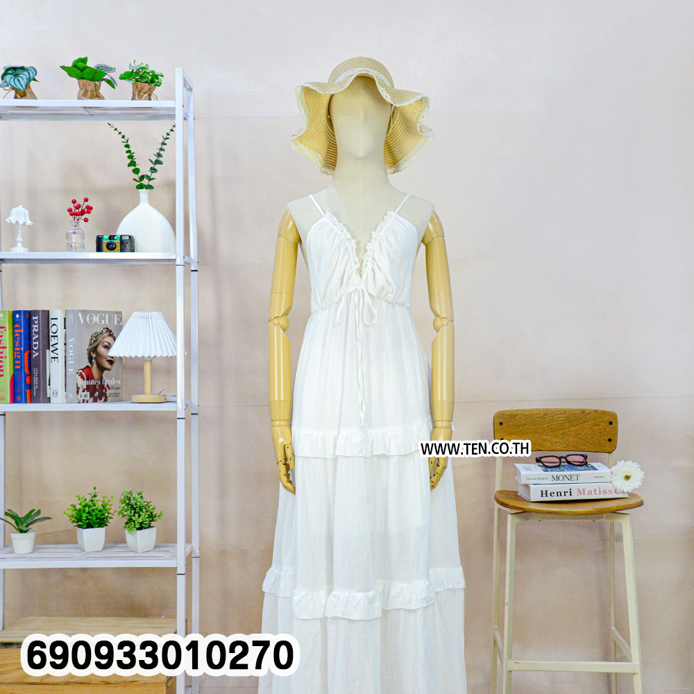 Summer Tiered Ruffle Camisole Dress เดรสสายเดี่ยวแต่งระบายชั้น ลุคซัมเมอร์รีสอร์ท - 690933010270 - Image 5