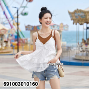 Summer Flowy Tiered Ruffle Cami Top เสื้อสายเดี่ยวระบายชั้น ลุคซัมเมอร์ - 691003010160