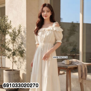 Alternative view of Boho Beach Maxi Dress for Women  เดรสยาวผู้หญิงสไตล์โบโฮ ชุดเที่ยวทะเล - 691033020270
